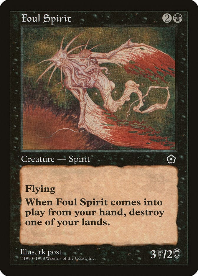Foul Spirit [Portal Second Age] Magic: The Gathering