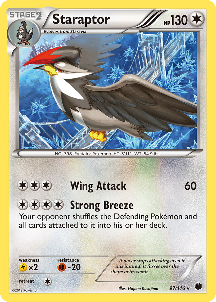 Staraptor (97/116) [Black & White: Plasma Freeze] Pokémon