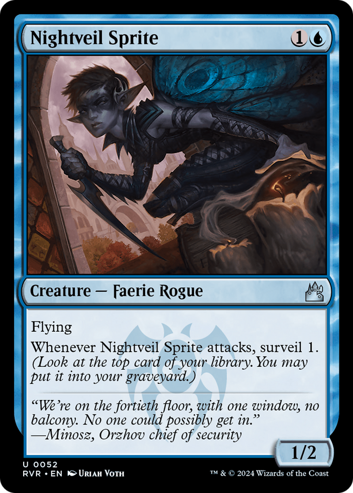 Nightveil Sprite [Ravnica Remastered] Magic: The Gathering