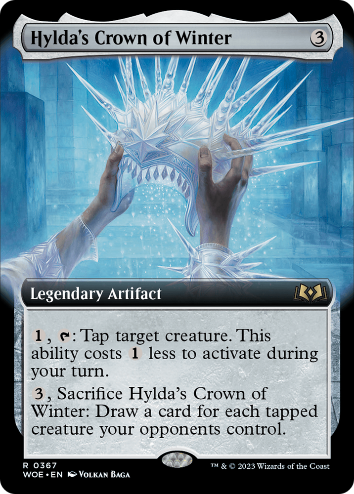 Hylda's Crown of Winter (Extended Art) [Wilds of Eldraine] Magic: The Gathering