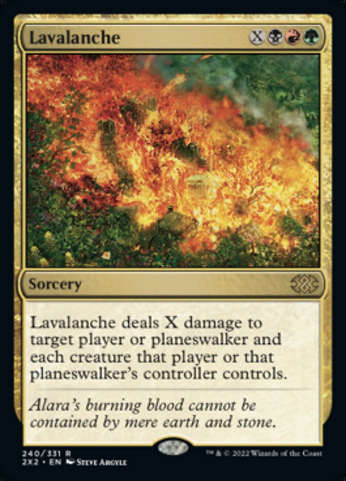 Lavalanche [Double Masters 2022] Magic: The Gathering