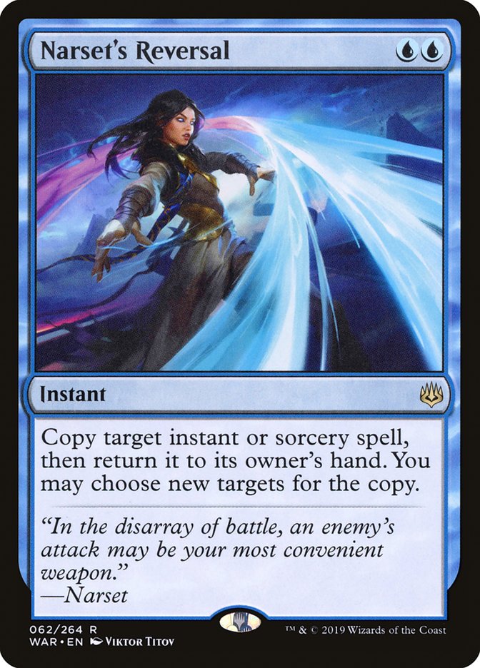 Narset's Reversal [War of the Spark] Magic: The Gathering