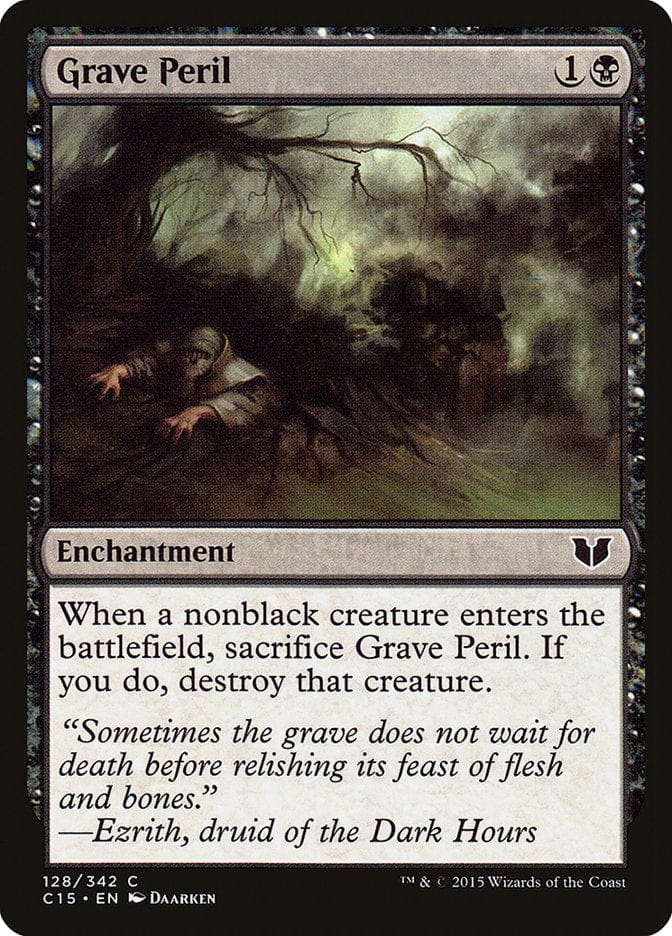 Grave Peril [Commander 2015] Magic: The Gathering