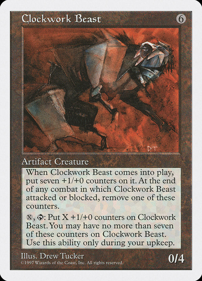 Clockwork Beast [Fifth Edition] Magic: The Gathering