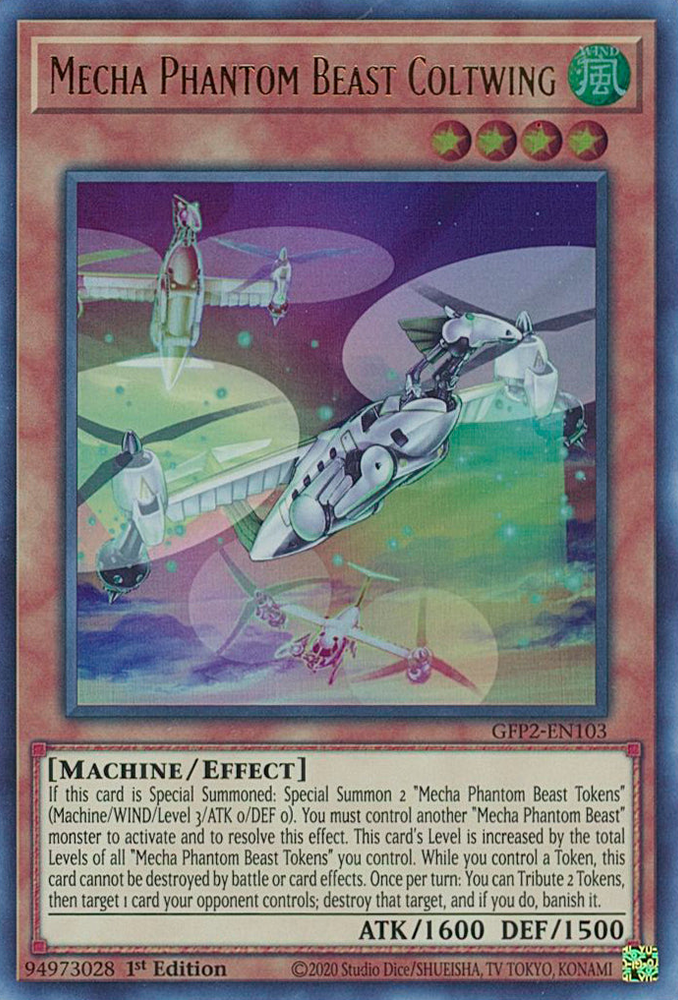 Mecha Phantom Beast Coltwing [GFP2-EN103] Ultra Rare - Yugioh Cards For Your TCG Needs!