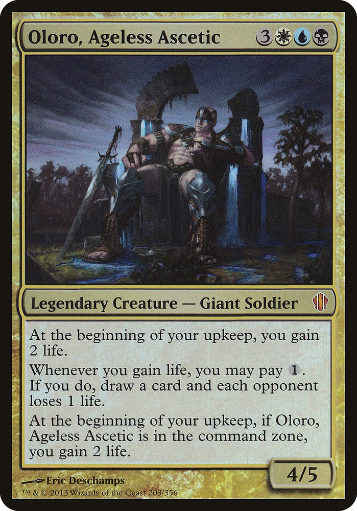 Oloro, Ageless Ascetic (Oversized) [Commander 2013 Oversized] Magic: The Gathering