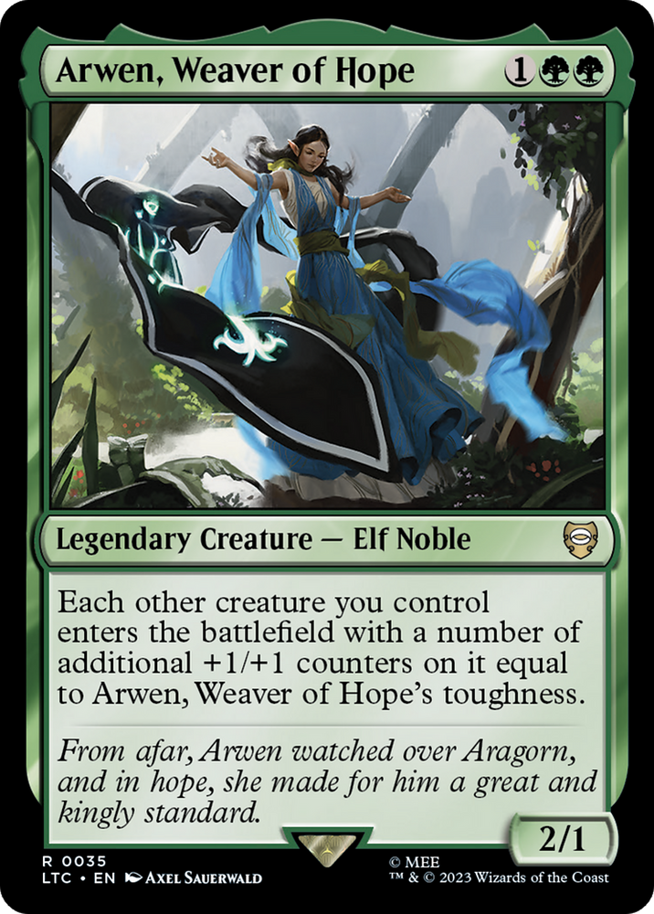 Arwen, Weaver of Hope [The Lord of the Rings: Tales of Middle-Earth Commander] Magic: The Gathering
