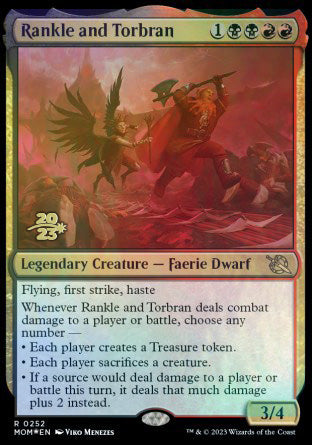 Rankle and Torbran [March of the Machine Prerelease Promos] Magic: The Gathering