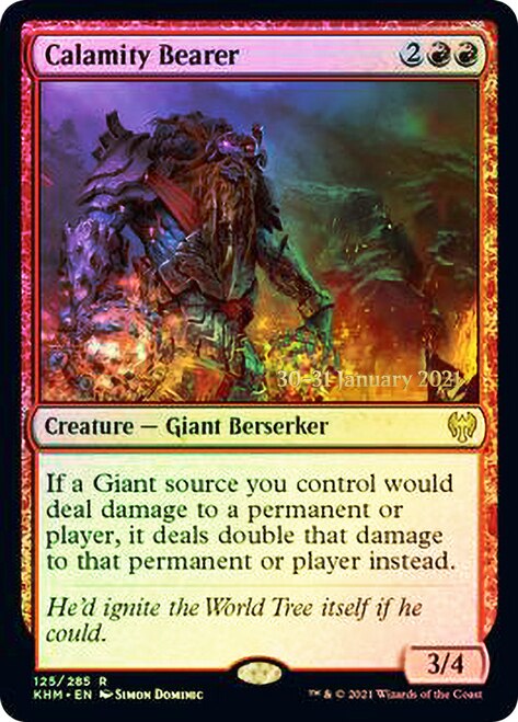 Calamity Bearer [Kaldheim Prerelease Promos] Magic: The Gathering
