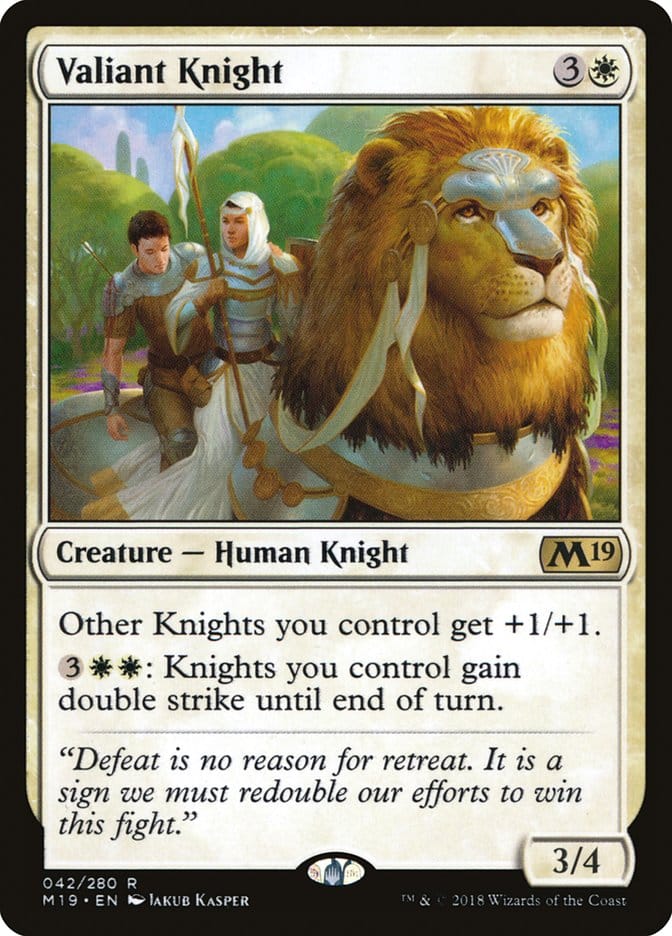 Valiant Knight [Core Set 2019] Magic: The Gathering