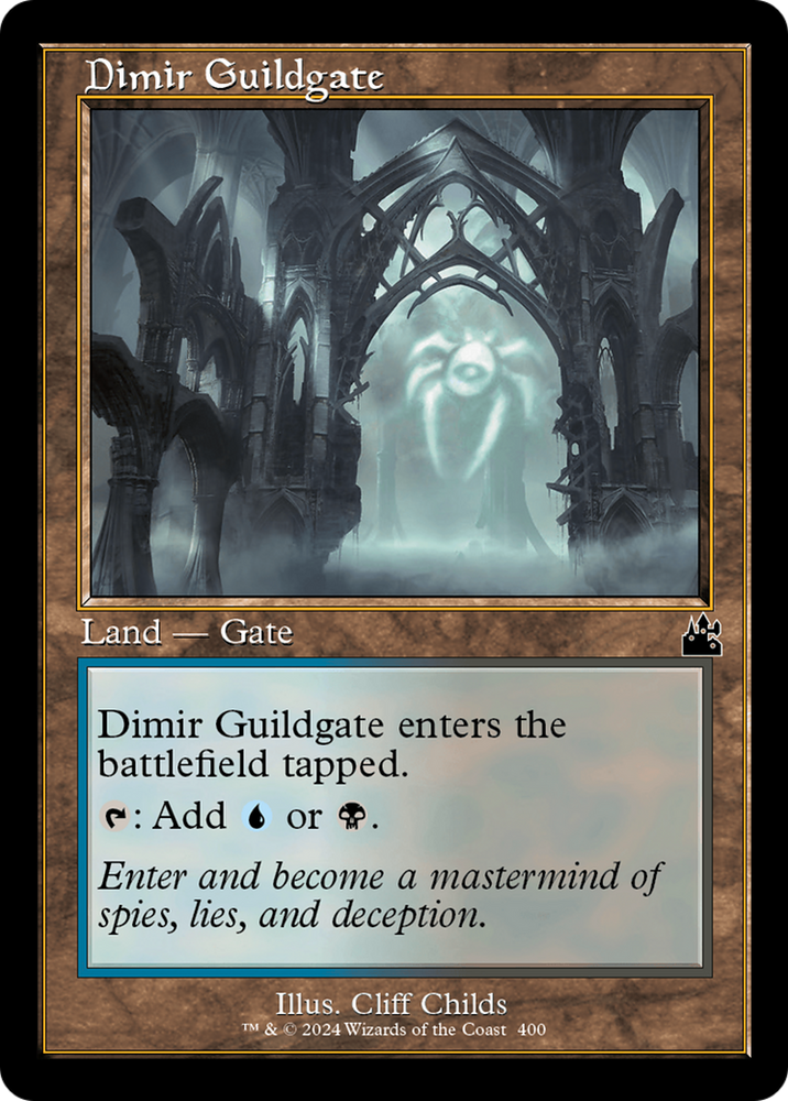 Dimir Guildgate (Retro Frame) [Ravnica Remastered] Magic: The Gathering