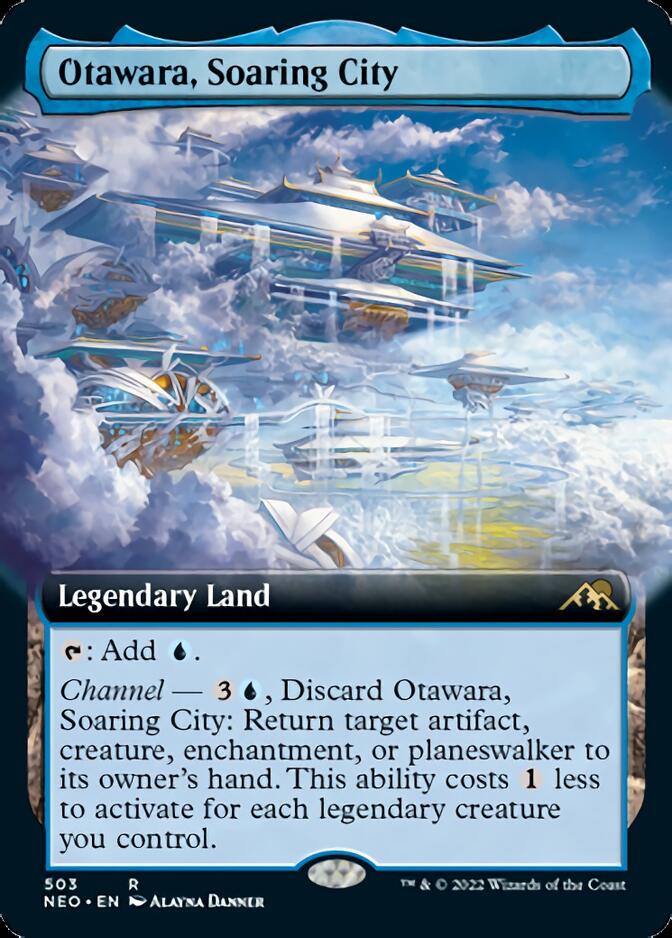 Otawara, Soaring City (Extended Art) [Kamigawa: Neon Dynasty] Magic: The Gathering