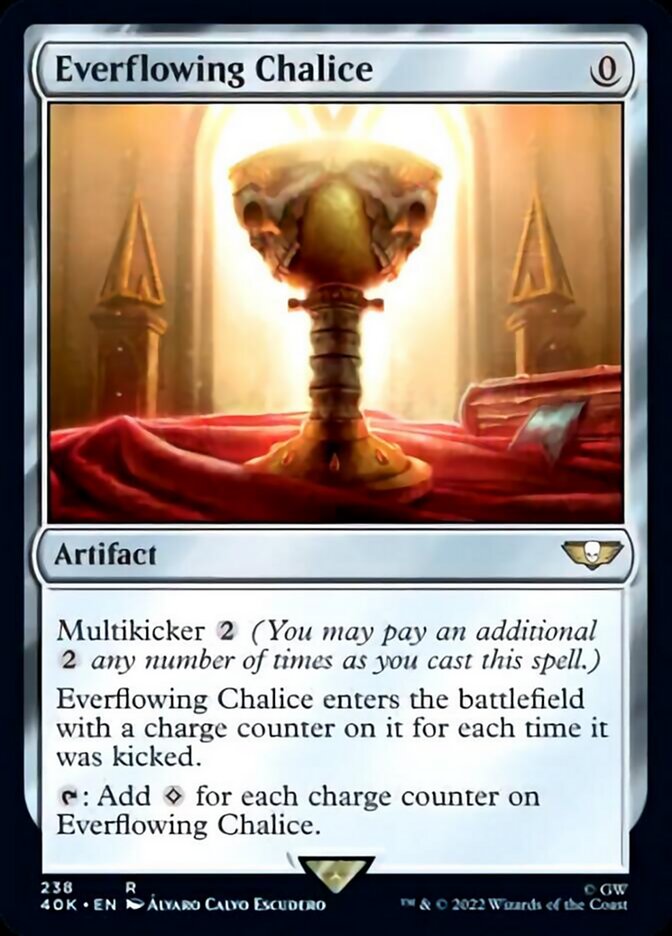 Everflowing Chalice (Surge Foil) [Warhammer 40,000] Magic: The Gathering