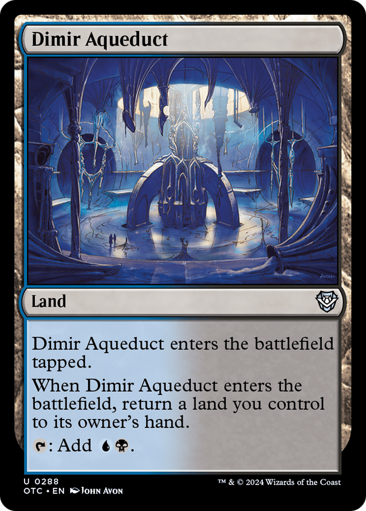 Dimir Aqueduct [Outlaws of Thunder Junction Commander] Magic: The Gathering