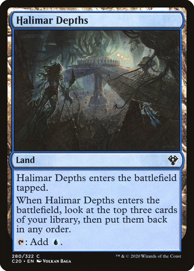 Halimar Depths [Commander 2020] Magic: The Gathering