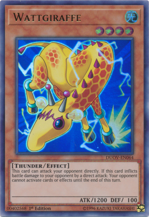 Wattgiraffe [DUOV-EN064] Ultra Rare - Yugioh Cards For Your TCG Needs!