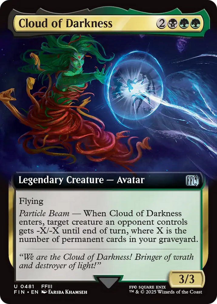 Cloud of Darkness (Extended Art) [FINAL FANTASY] Magic: The Gathering