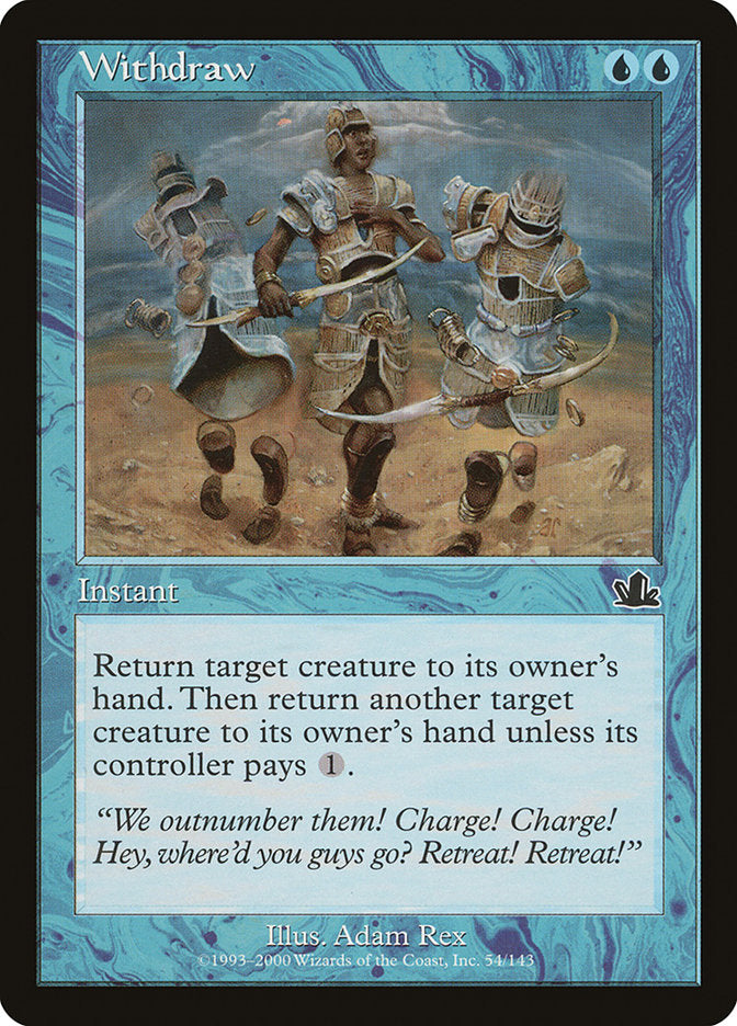 Withdraw [Prophecy] Magic: The Gathering