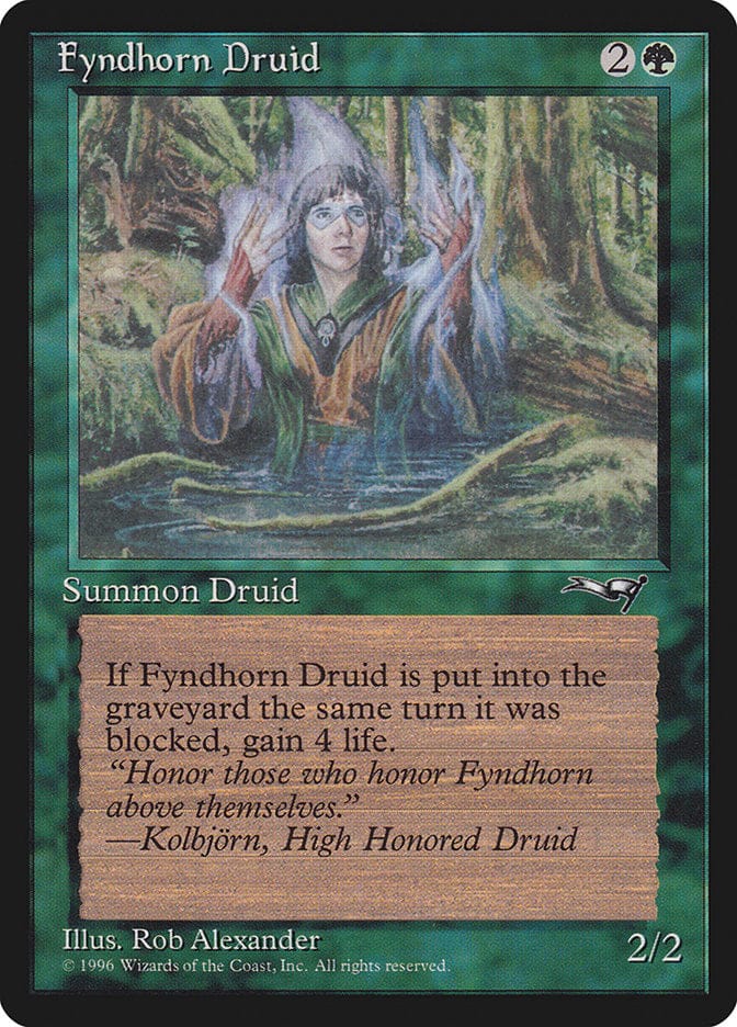 Fyndhorn Druid (Blue Flames) [Alliances] Magic: The Gathering
