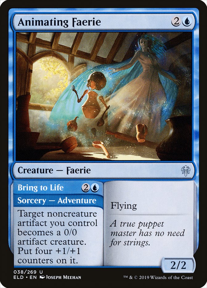 Animating Faerie // Bring to Life [Throne of Eldraine] Magic: The Gathering