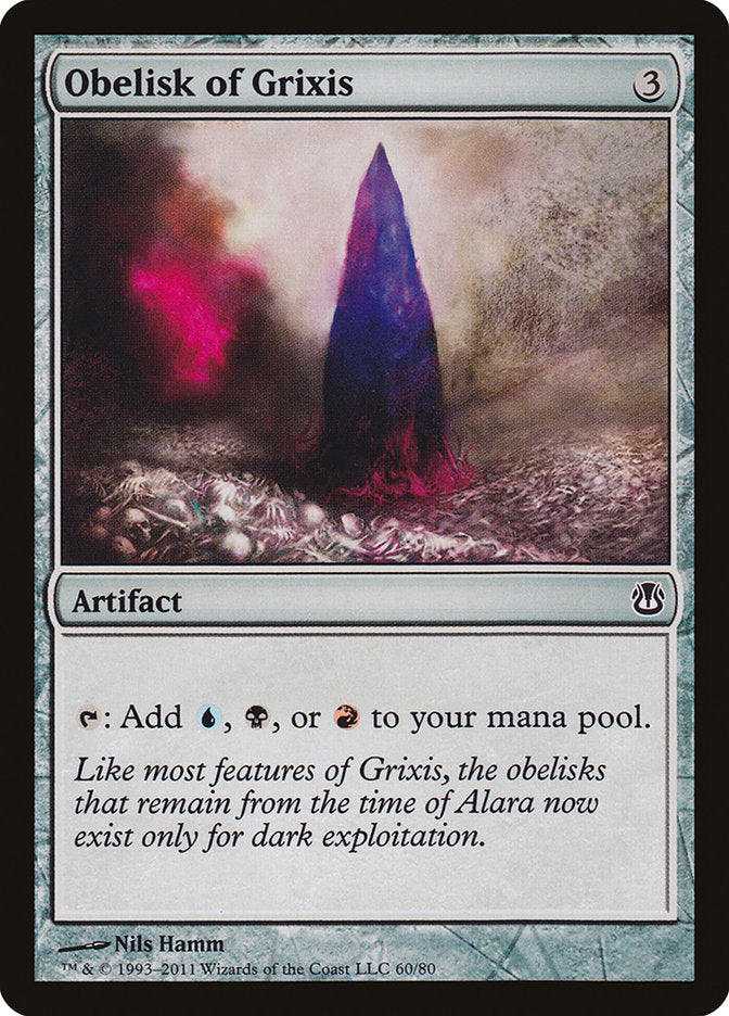 Obelisk of Grixis [Duel Decks: Ajani vs. Nicol Bolas] Magic: The Gathering