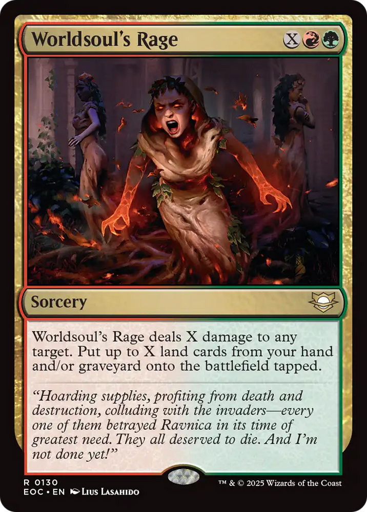Worldsoul's Rage [Edge of Eternities Commander] Magic: The Gathering