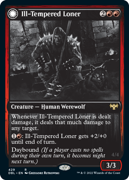 Ill-Tempered Loner // Howlpack Avenger [Innistrad: Double Feature] Magic: The Gathering