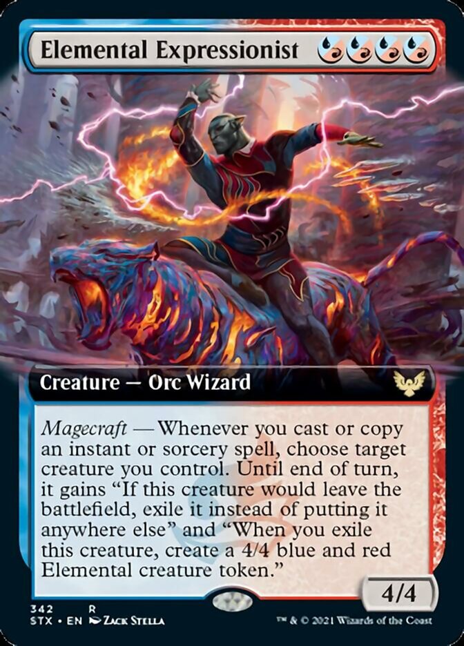 Elemental Expressionist (Extended Art) [Strixhaven: School of Mages] Magic: The Gathering
