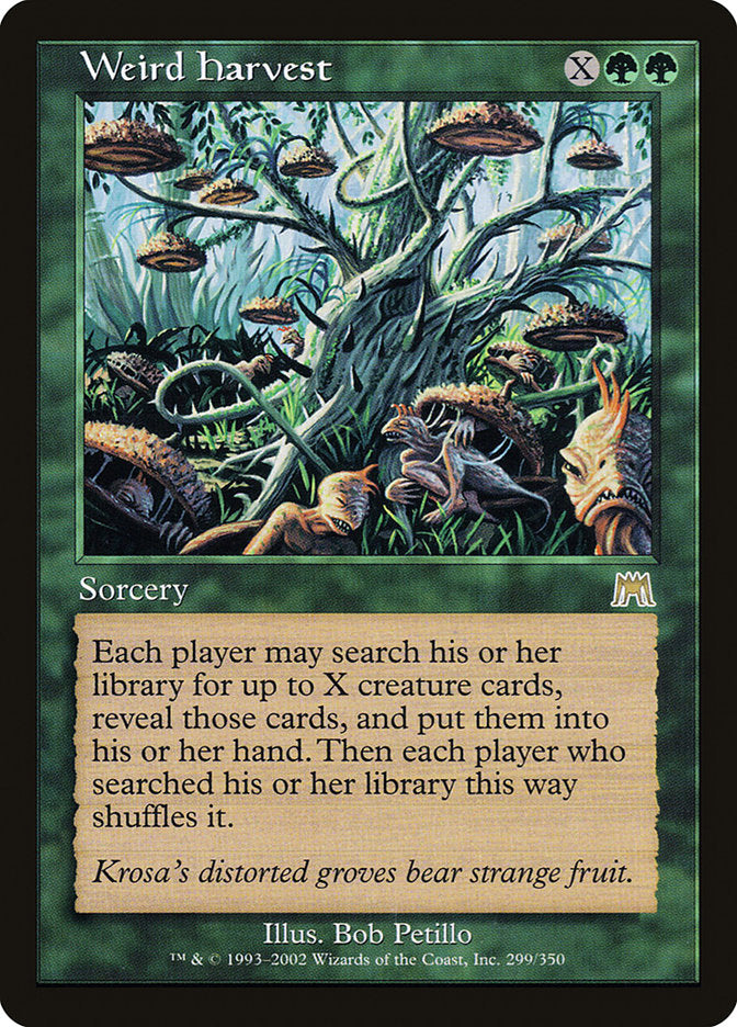 Weird Harvest [Onslaught] Magic: The Gathering