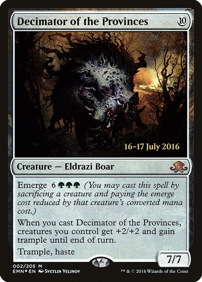 Decimator of the Provinces [Eldritch Moon Prerelease Promos] Magic: The Gathering