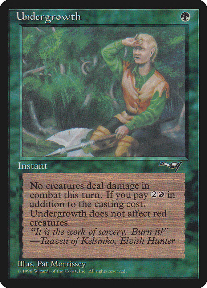 Undergrowth (Wiping Brow) [Alliances] Magic: The Gathering
