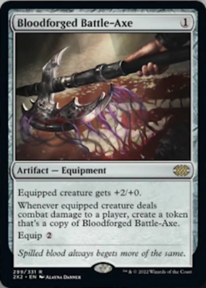 Bloodforged Battle-Axe [Double Masters 2022] Magic: The Gathering