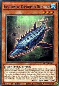 Gluttonous Reptolphin Greethys [PHRA-EN027] Common Yu-Gi-Oh!