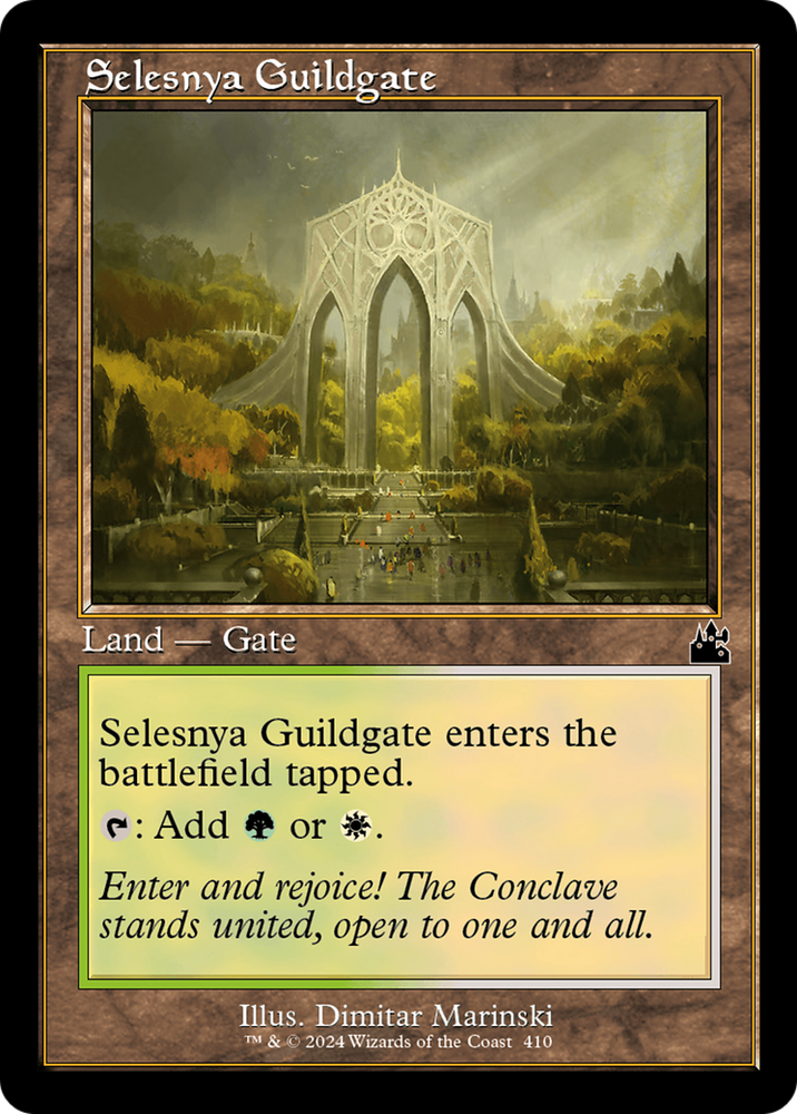 Selesnya Guildgate (Retro Frame) [Ravnica Remastered] Magic: The Gathering