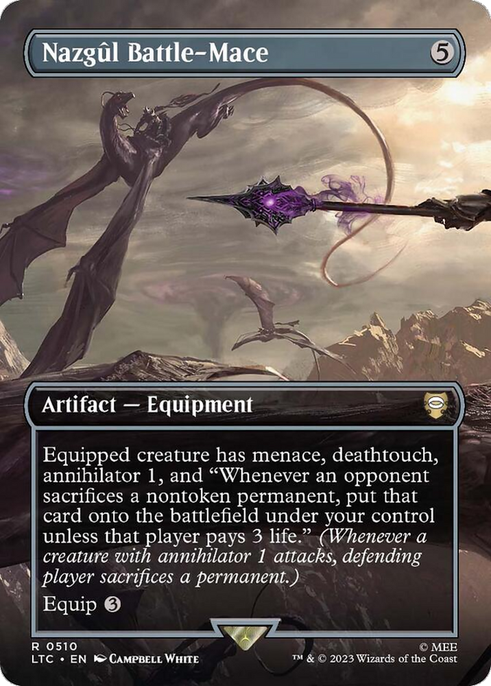 Nazgul Battle-Mace (Borderless) [The Lord of the Rings: Tales of Middle-Earth Commander] Magic: The Gathering