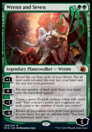 Wrenn and Seven (Promo Pack) [Innistrad: Midnight Hunt Promos] Magic: The Gathering