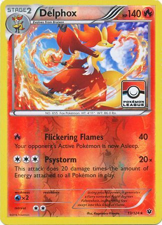 Delphox (13/124) (League Promo) [XY: Fates Collide] Pokémon