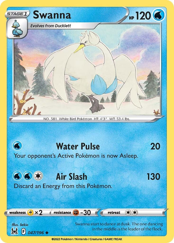 Swanna (047/196) [Sword & Shield: Lost Origin] Pokémon