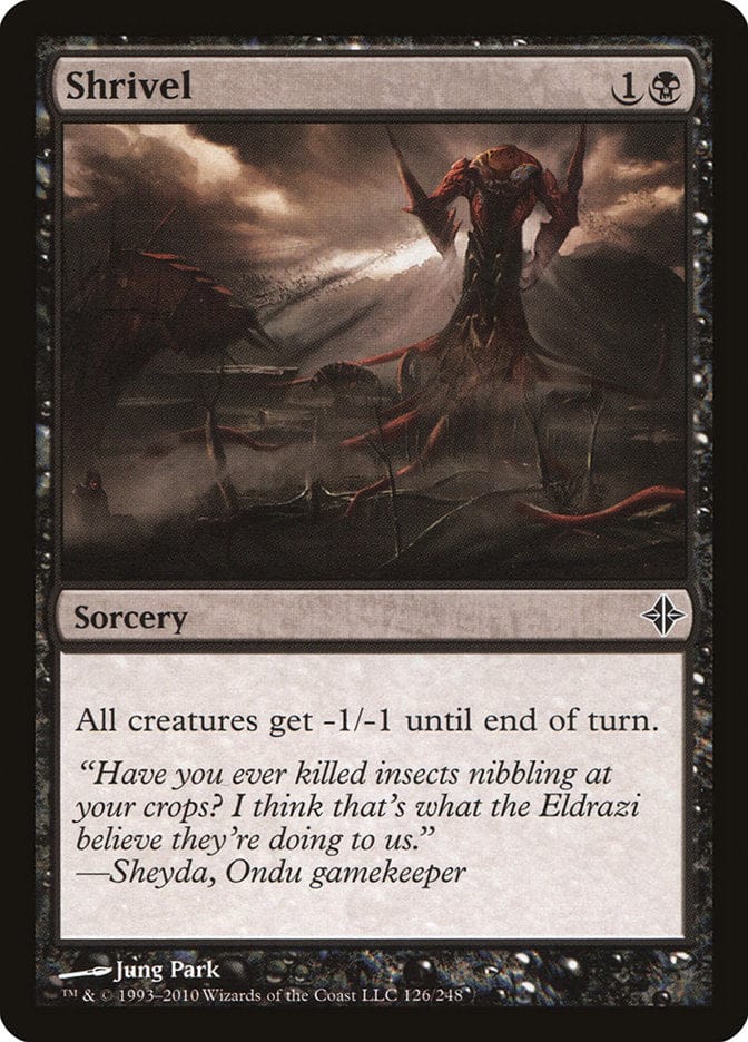 Shrivel [Rise of the Eldrazi] Magic: The Gathering