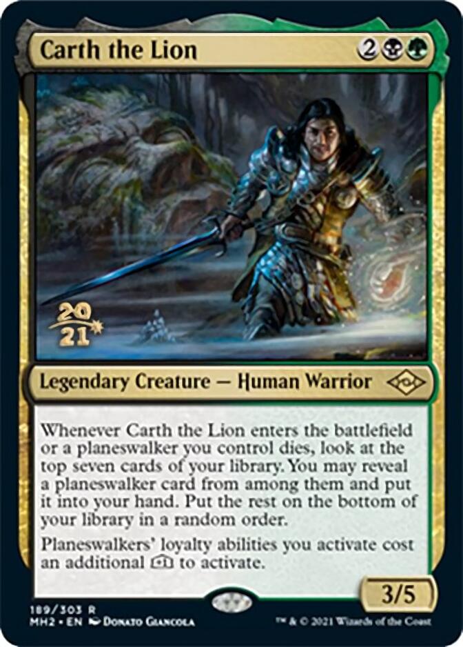 Carth the Lion [Modern Horizons 2 Prerelease Promos] Magic: The Gathering