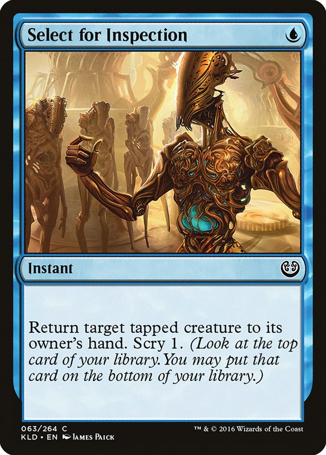 Select for Inspection [Kaladesh] Magic: The Gathering
