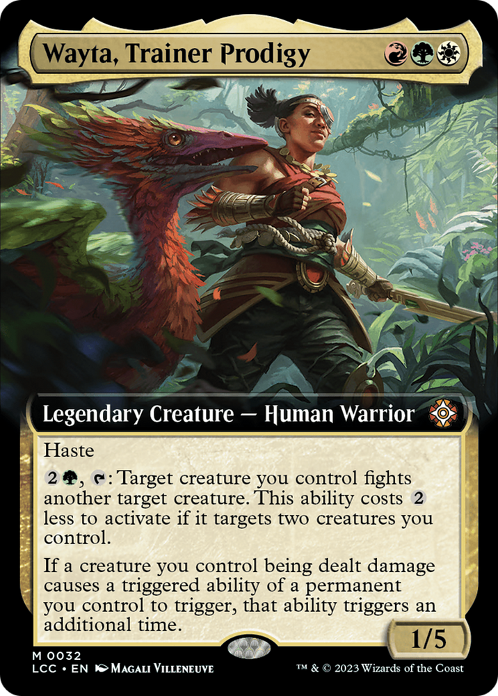 Wayta, Trainer Prodigy (Extended Art) [The Lost Caverns of Ixalan Commander] Magic: The Gathering