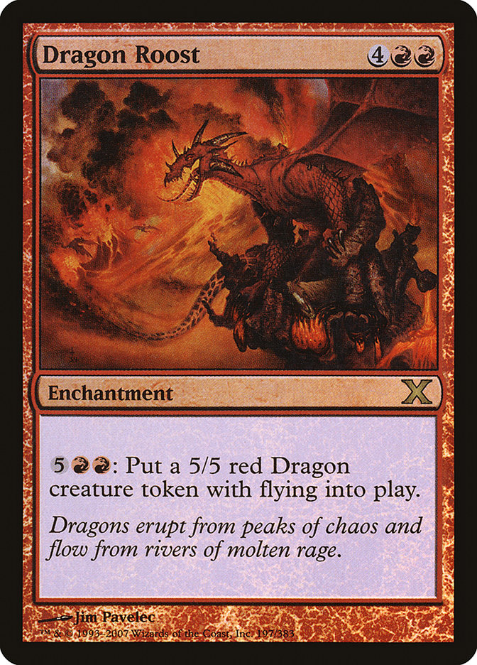 Dragon Roost (Premium Foil) [Tenth Edition] Magic: The Gathering