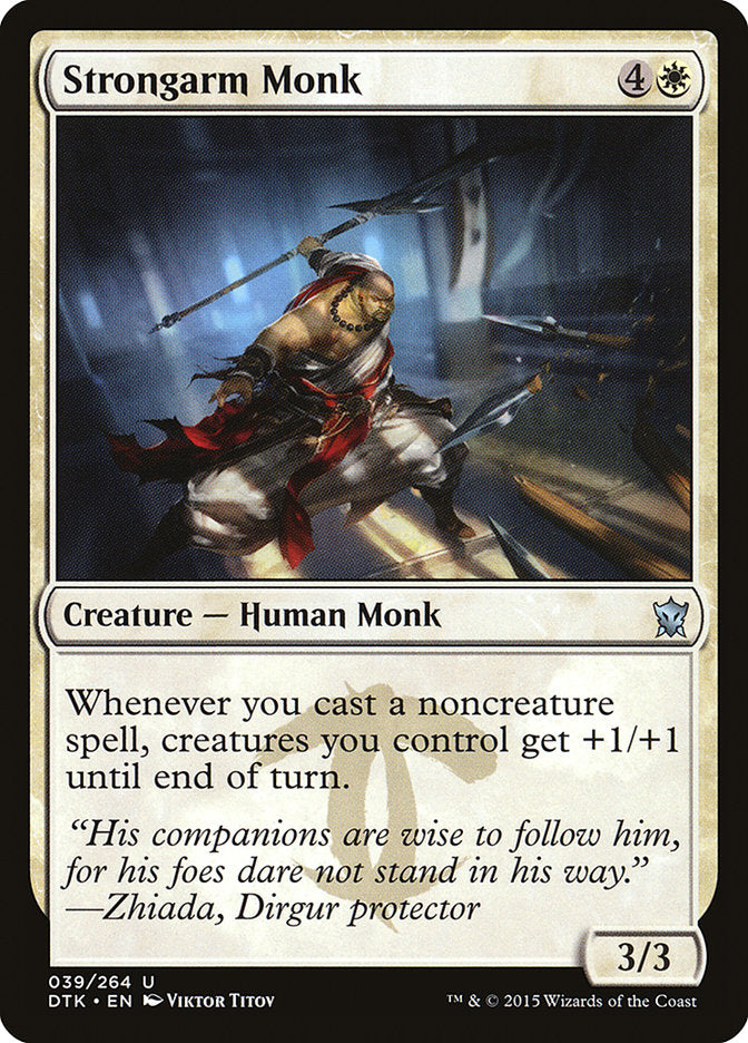 Strongarm Monk [Dragons of Tarkir] Magic: The Gathering