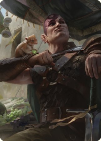 Minsc & Boo, Timeless Heroes Art Card (38) [Commander Legends: Battle for Baldur's Gate Art Series] Magic: The Gathering