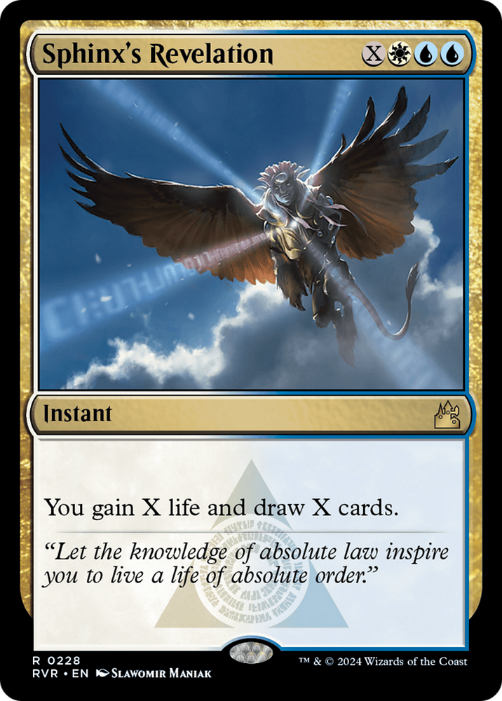 Sphinx's Revelation [Ravnica Remastered] Magic: The Gathering