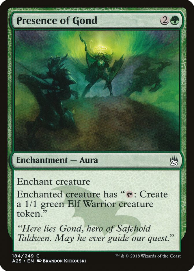 Presence of Gond [Masters 25] Magic: The Gathering