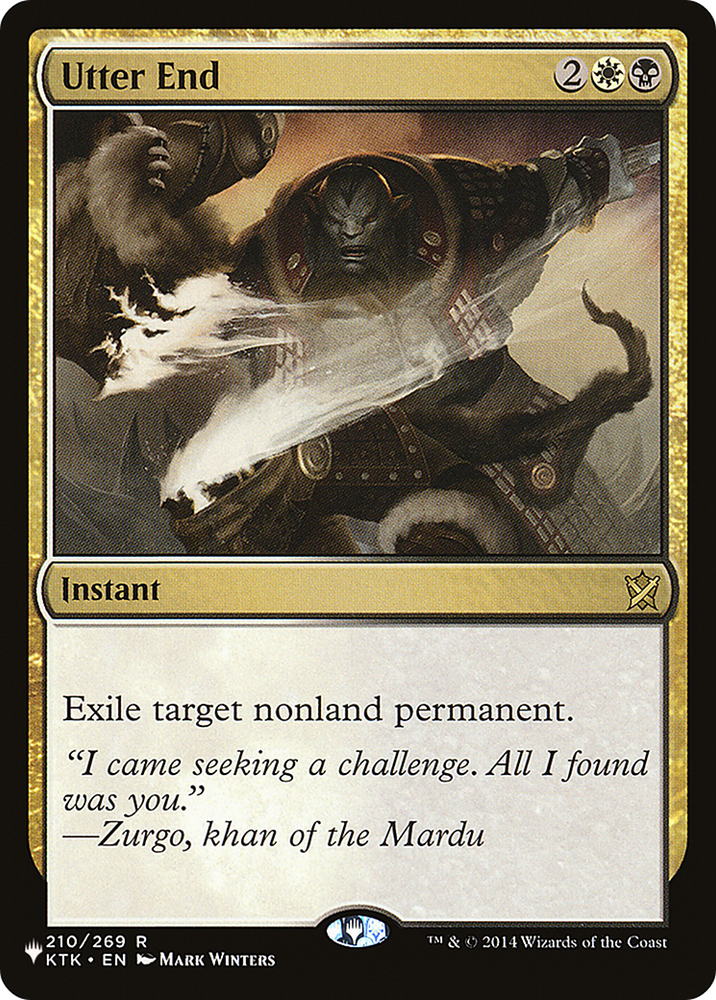 Utter End [Secret Lair: From Cute to Brute] Magic: The Gathering