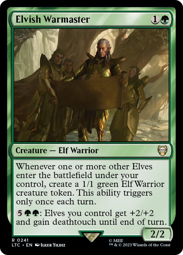 Elvish Warmaster [The Lord of the Rings: Tales of Middle-Earth Commander] Magic: The Gathering