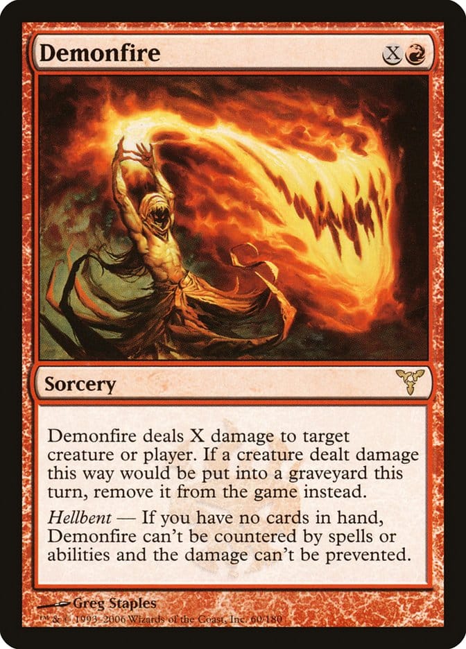 Demonfire [Dissension] Magic: The Gathering